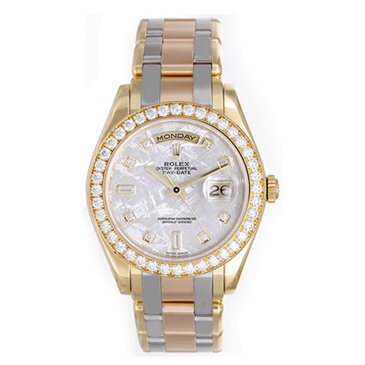 Men s Rolex Tridor Special Edition Masterpiece Watch 18948 Tri