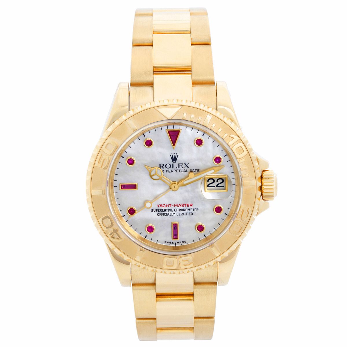 yellow gold rolex yacht master gold