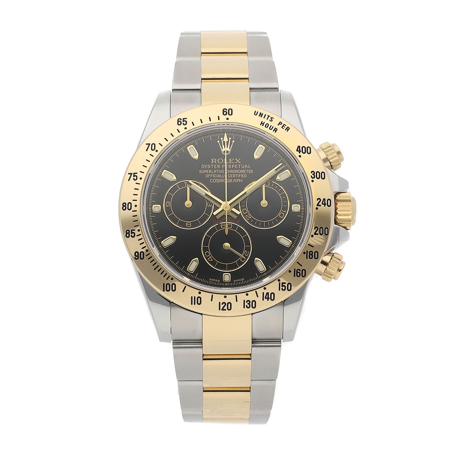 Men's 2-Tone Steel Gold Rolex Daytona Automatic Watch 116523
