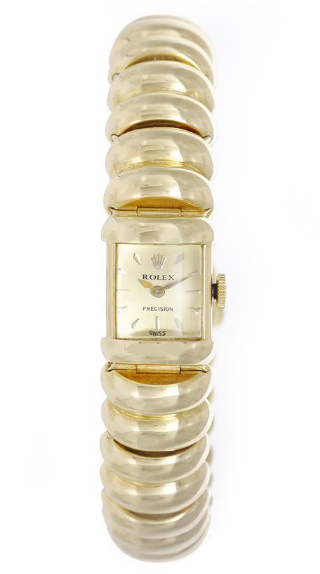 Circa 1940s Rolex Womens' Almond Bark Motif Open Link Wrist Watch in 1 –  The Verma Group