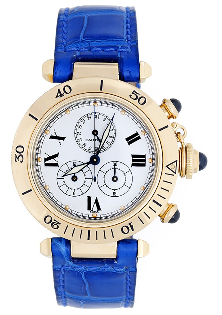Cartier pasha on sale quartz chronograph