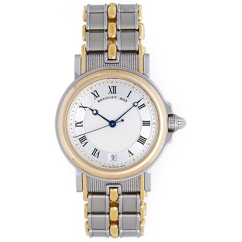Breguet Marine Men s Steel Gold 2 Tone Automatic Watch