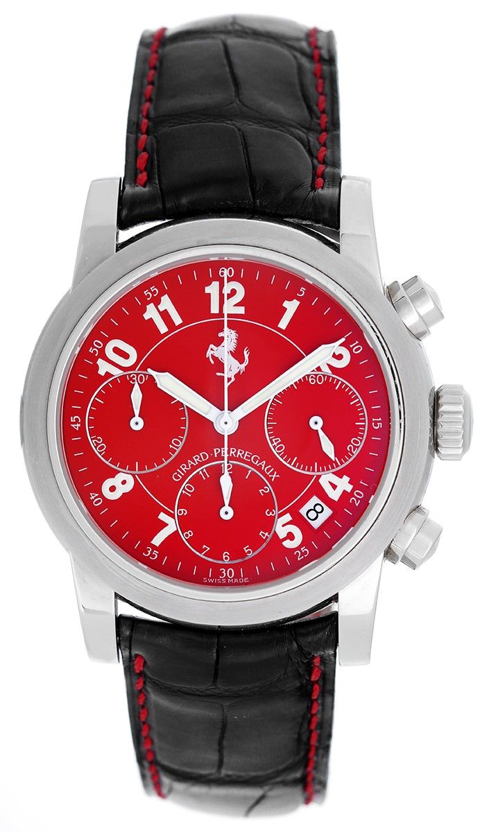 Trivial bomuld modnes Girard Perregaux "Ferrari Modena Red" Chronograph Watch