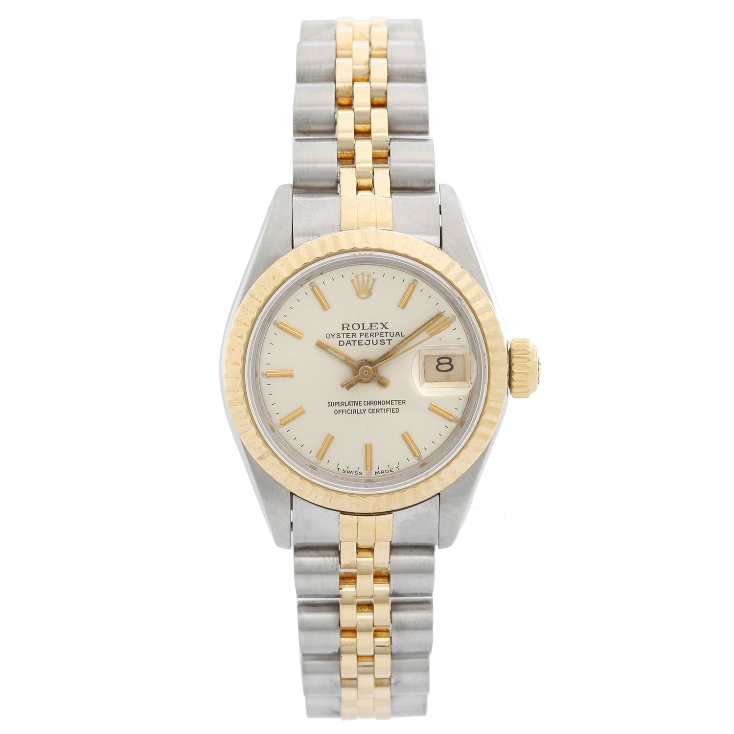 drivhus Diktatur grinende Ladies Rolex Datejust 2-Tone Steel & Gold Used Watch 69173