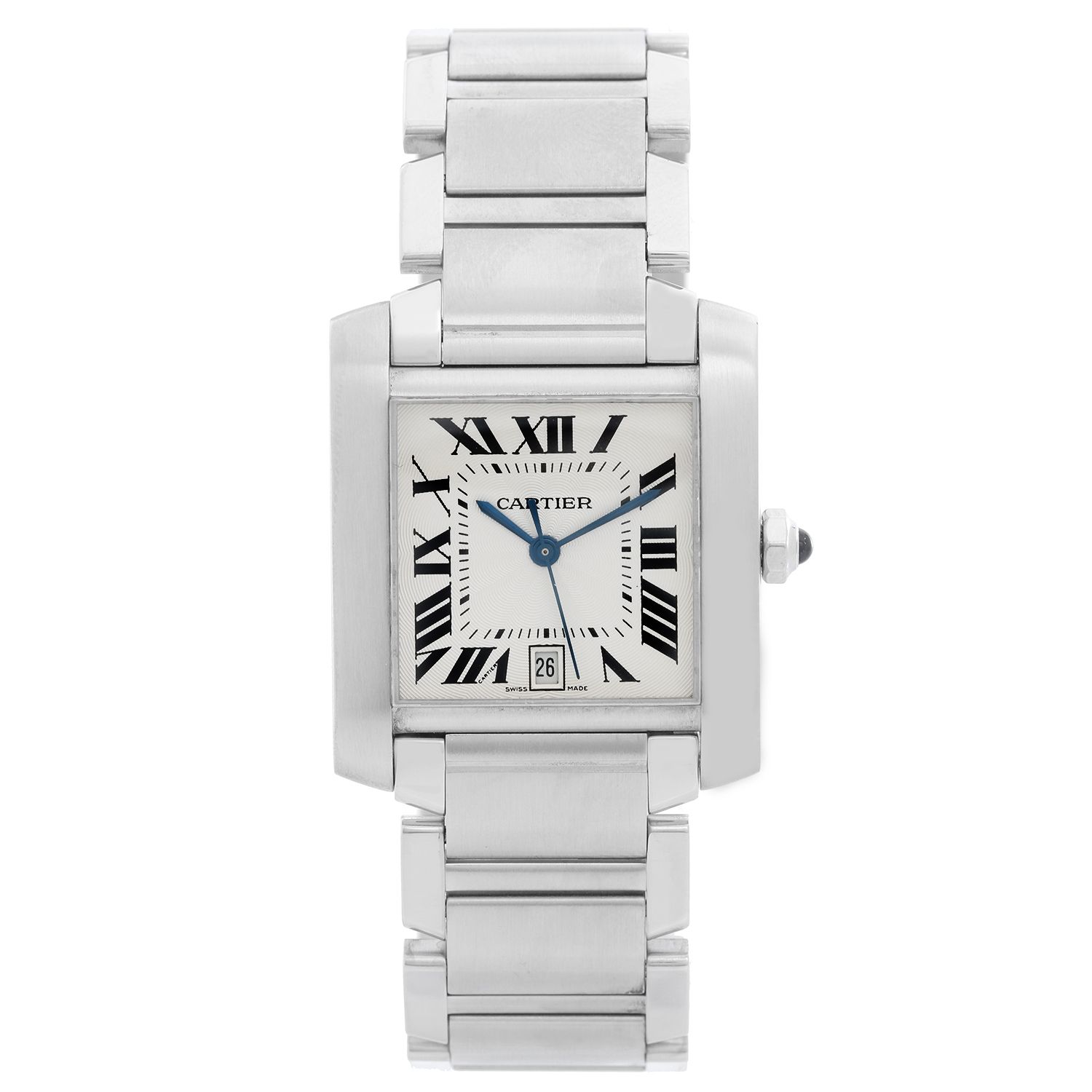 Cartier Tank Francaise Automatic Men's Stainless Steel Watch W51002Q3