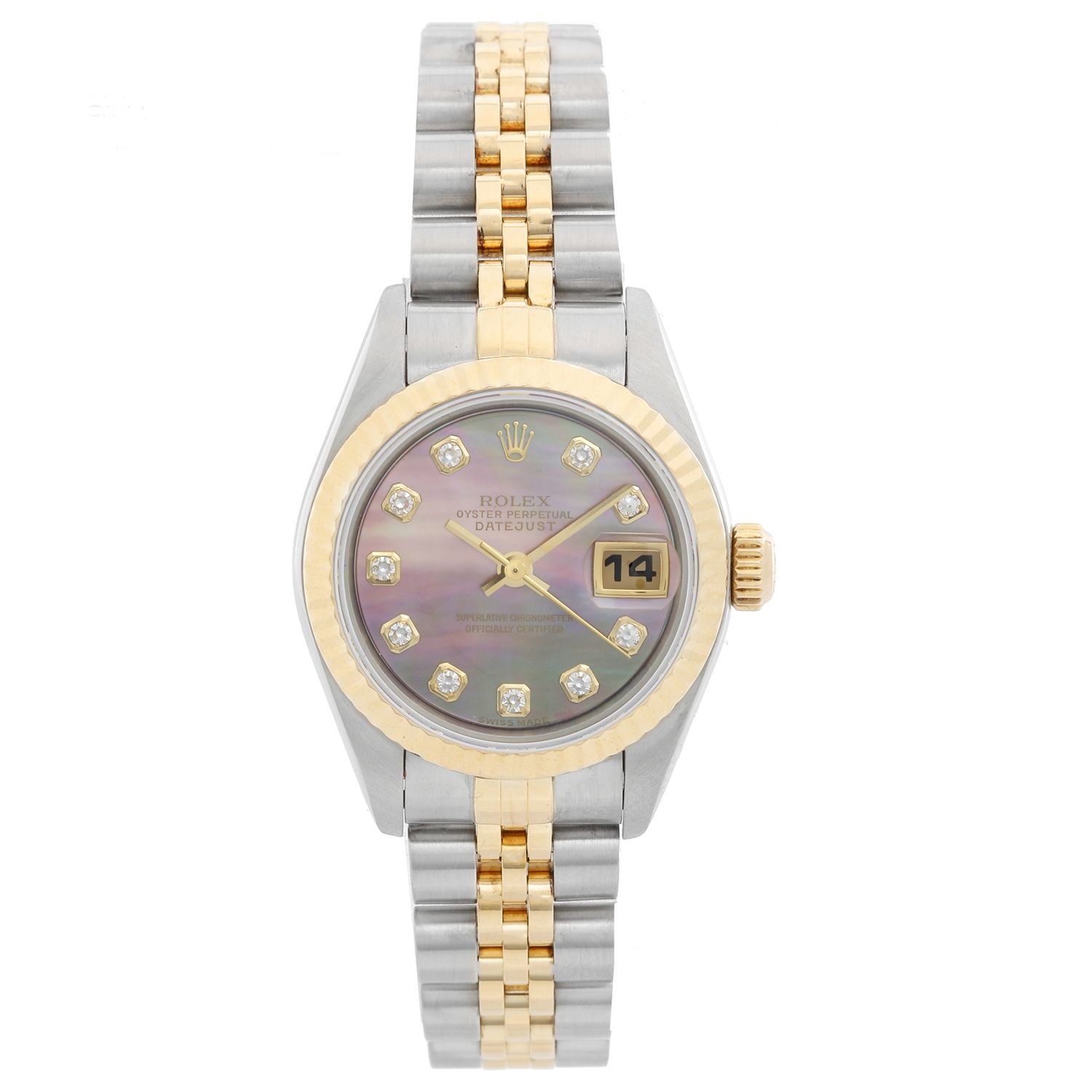 ladies 2 tone rolex watch