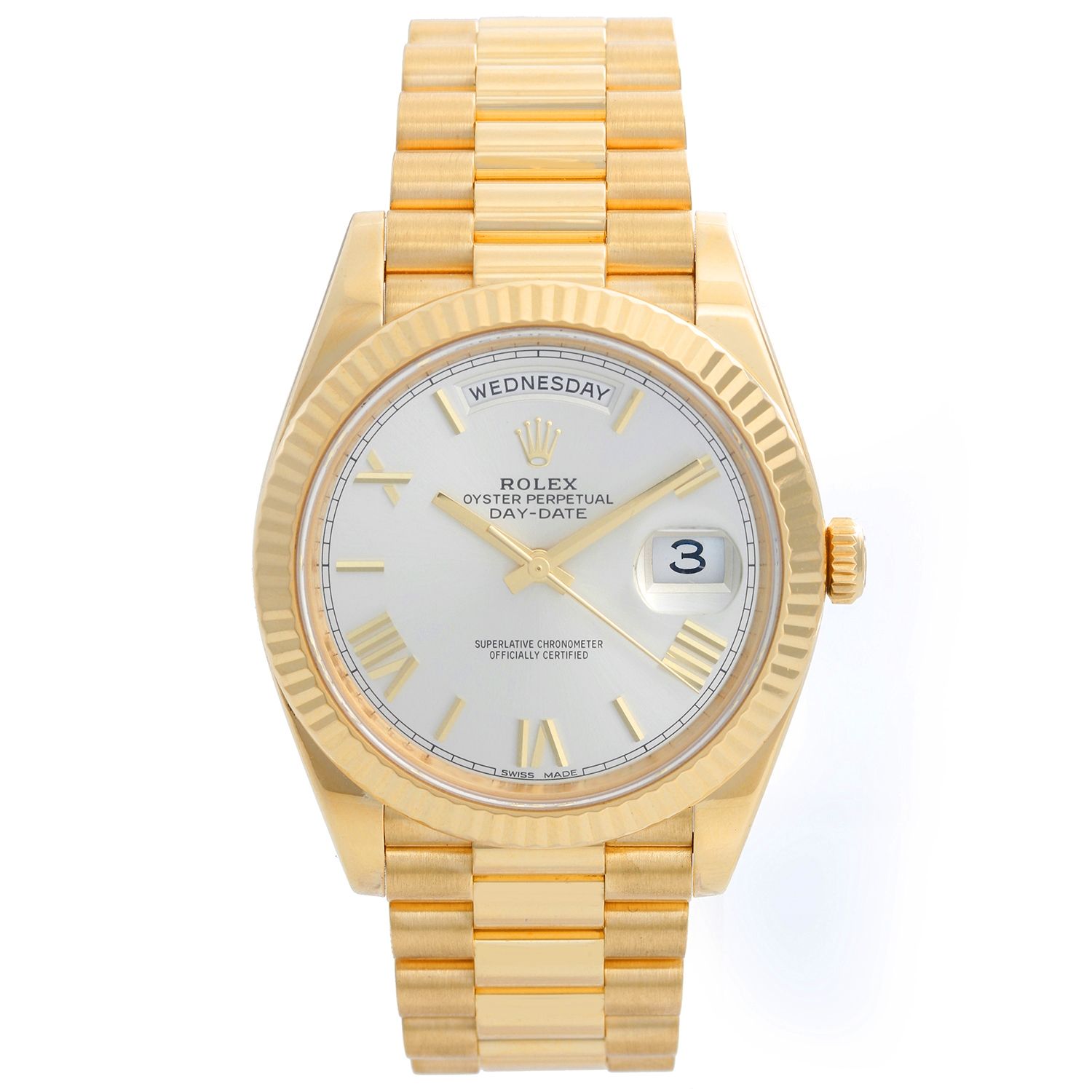 Rolex Day-Date II President 18k Gold Men's 40mm Watch