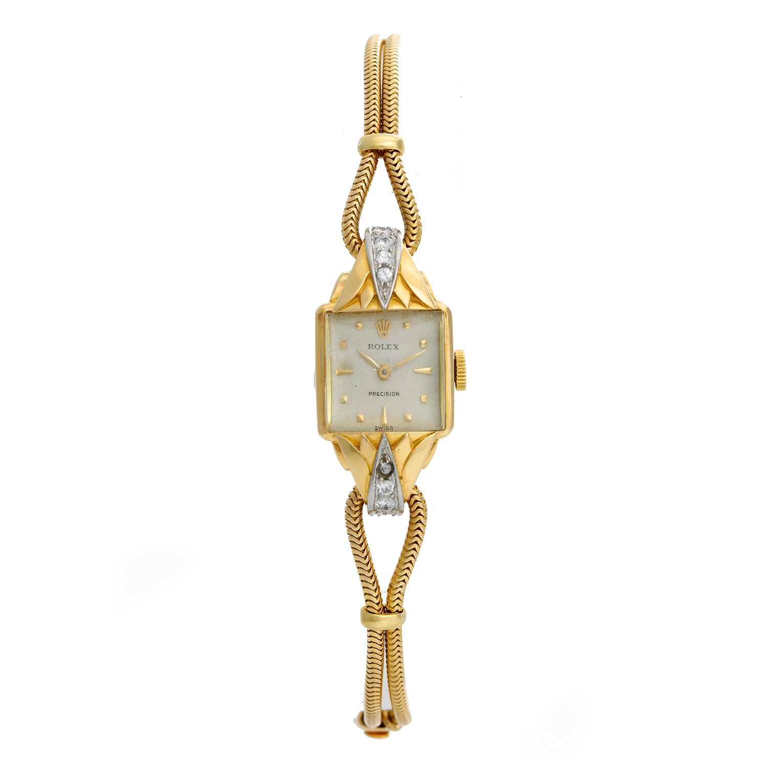 Unusual Vintage Watch Yellow Gold ca. 1940's
