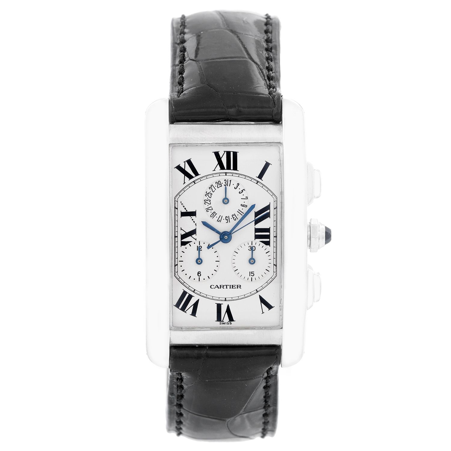 Cartier Tank Americaine (or American) Chronograph Men's Watch W2603356