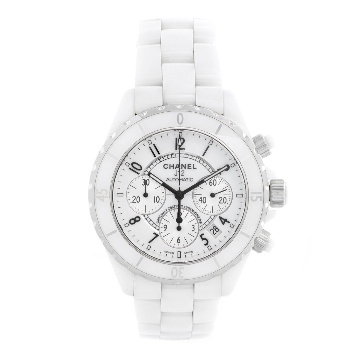 Chanel J12 White Ceramic Quartz 38mm H3214