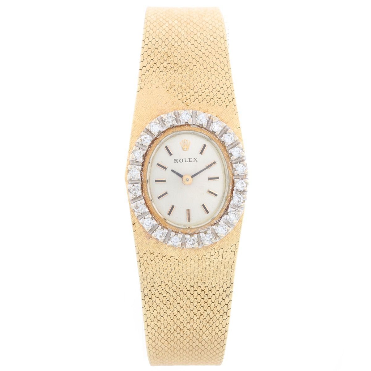 Dum efterklang petroleum Vintage Rolex Ladies 14K Yellow Gold and Diamond Dress Watch