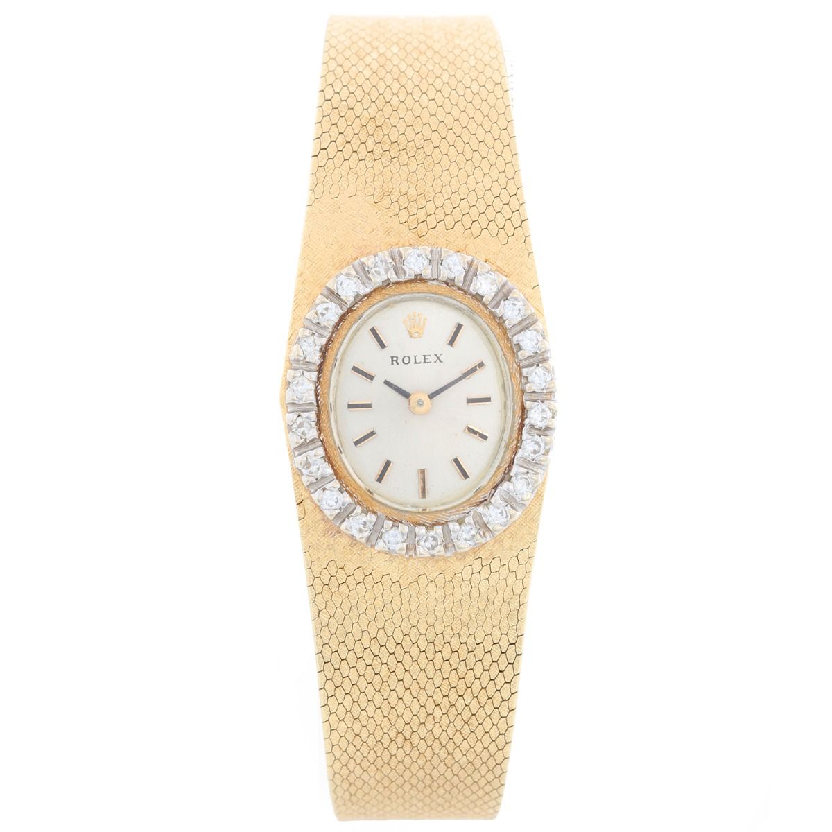 Vintage Rolex Ladies 14K Yellow and Diamond Dress