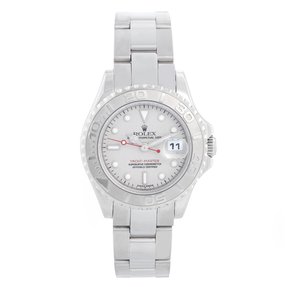 yachtmaster platinum and stainless steel automatic