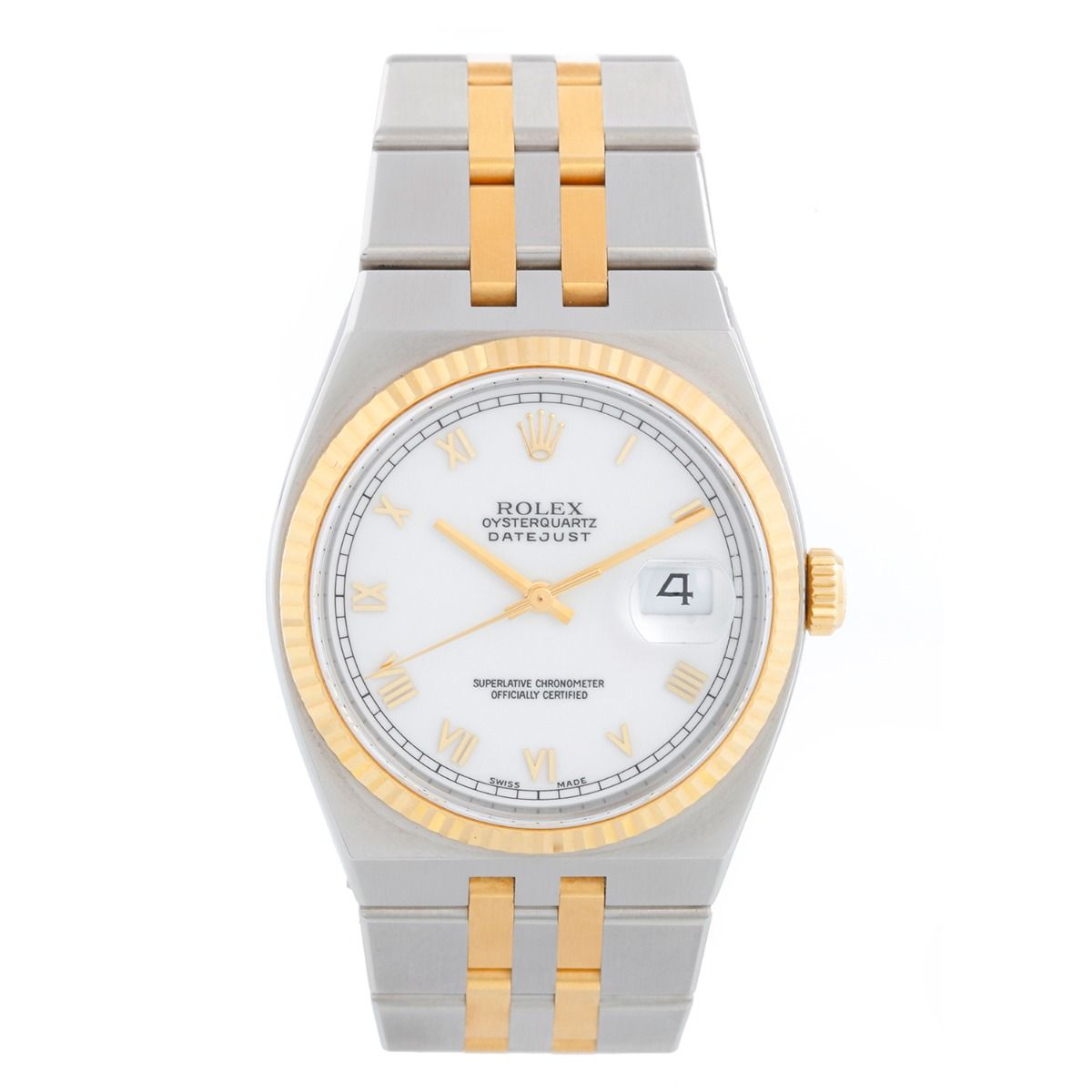 Indskrive fordom Kaptajn brie Men's Rolex Oysterquartz Datejust Diamond Watch 17013
