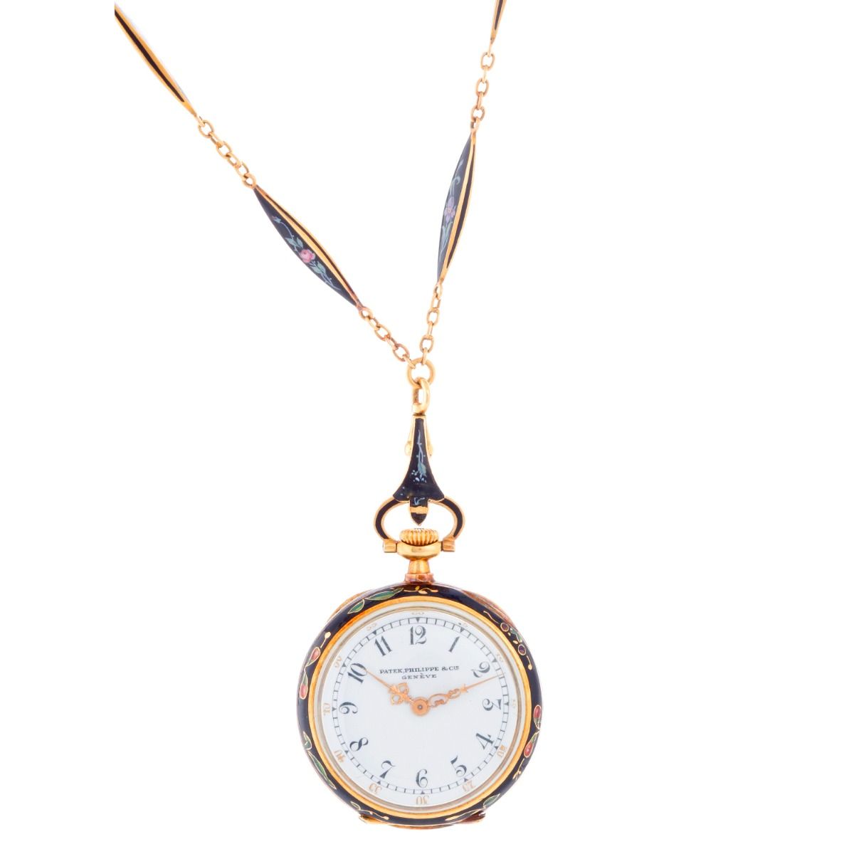 Patek Philippe Open Face 18k YG Pocket Watch w/ center Seconds, Louis XIV  Hands, Circa 1915