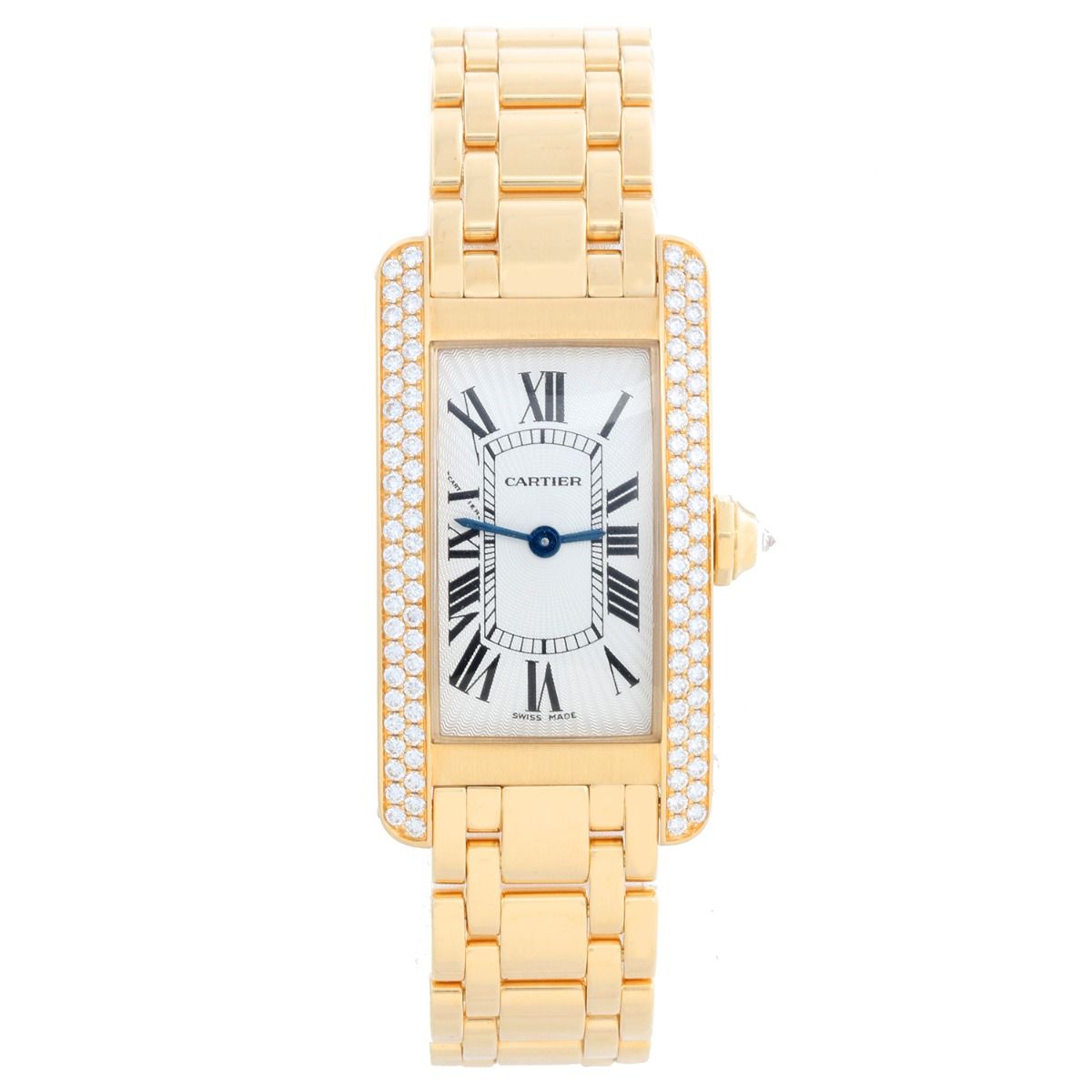 Cartier Tank Louis Onyx 18K Yellow Gold Watch WGTA0091
