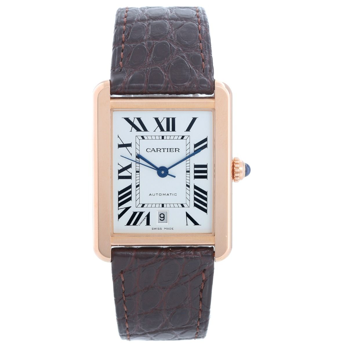 Cartier Tank Solo XL 18k Rose Gold Men's Watch W5200026