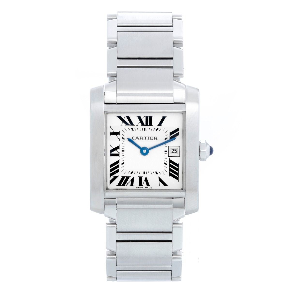 Cartier Tank Francaise 25mm Stainless Steel Ladies Watch