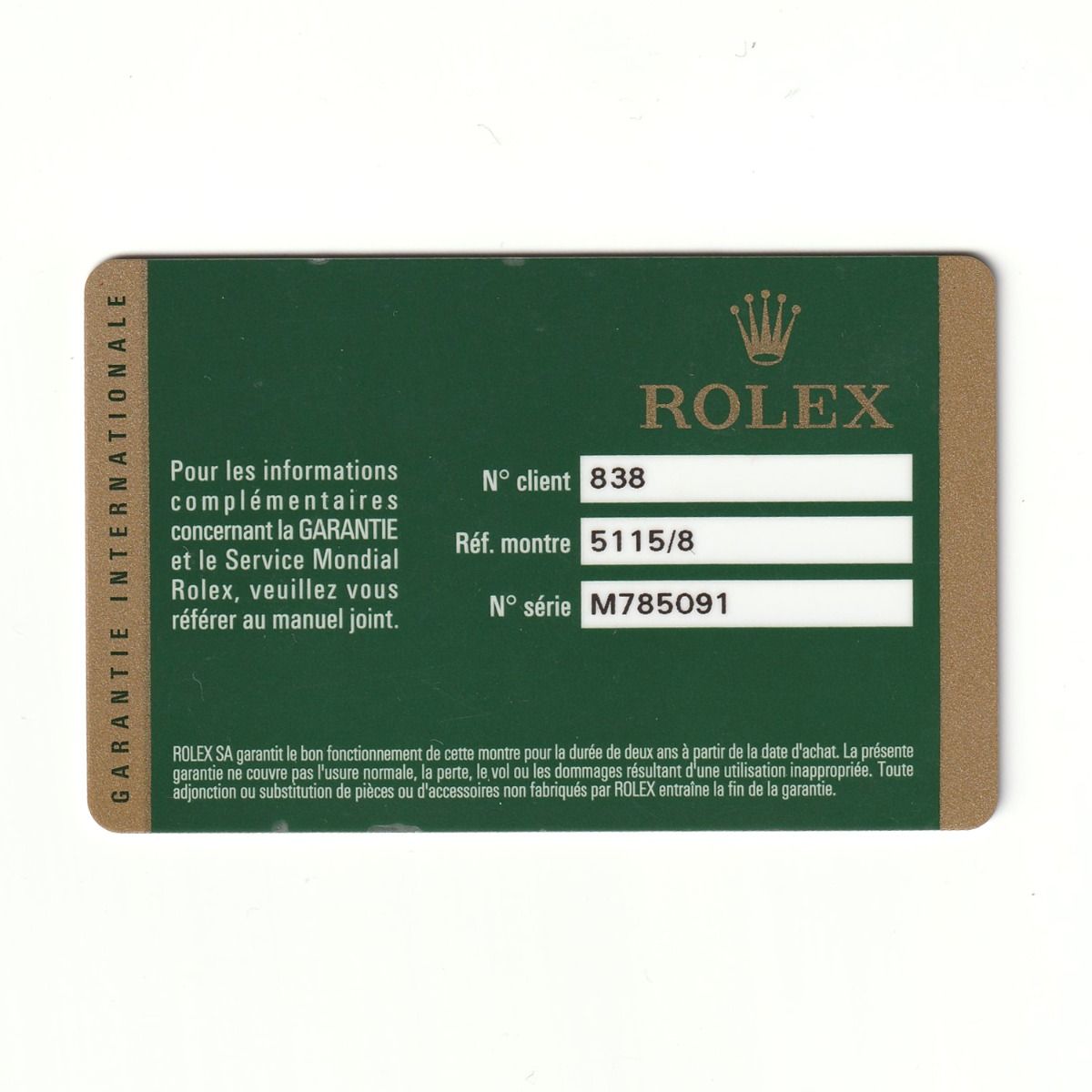 Rolex Cellini Classic 18k Yellow Gold Men's Watch 5115