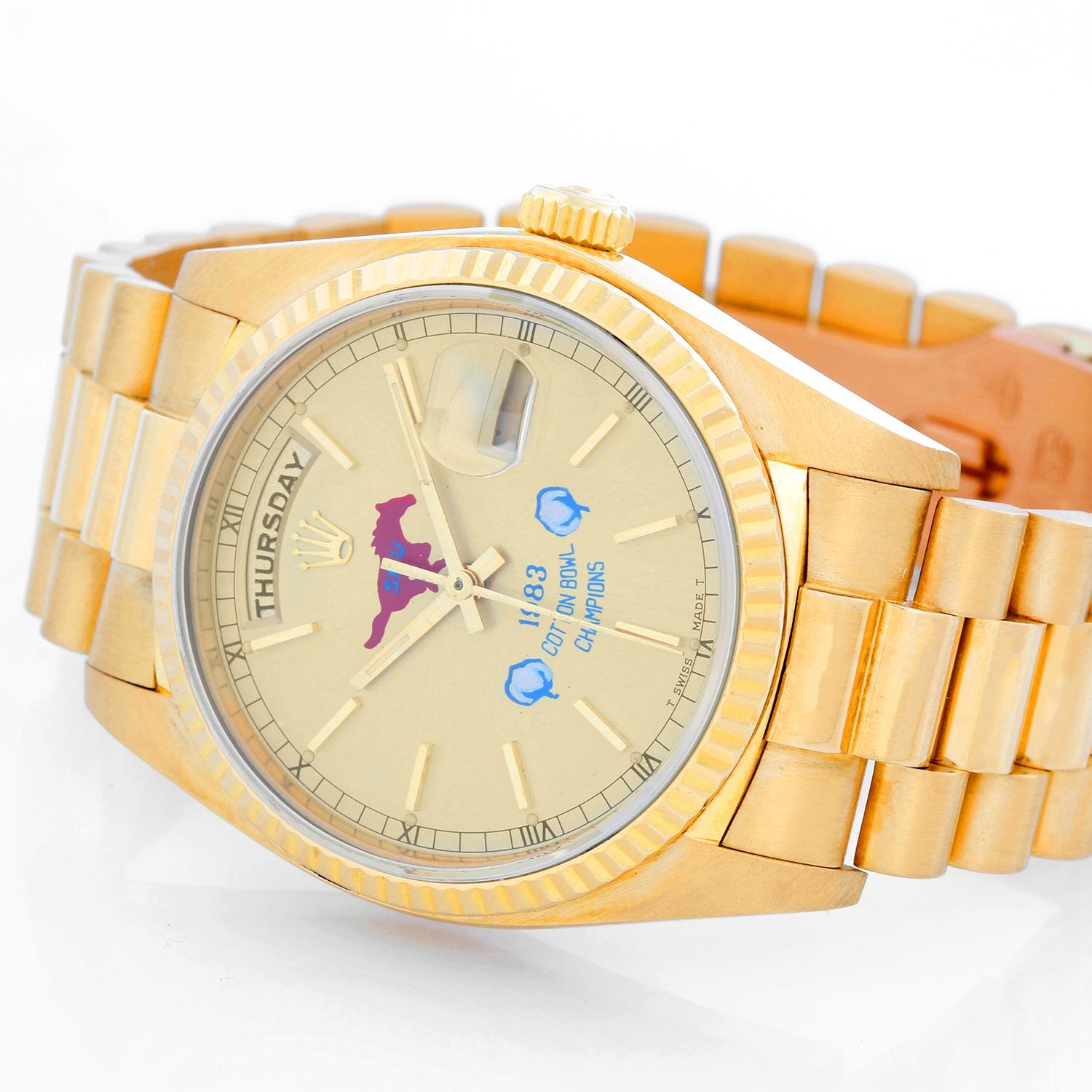 Rolex President SMU Bobby Collin s Day Date 18k Yellow Gold Men s