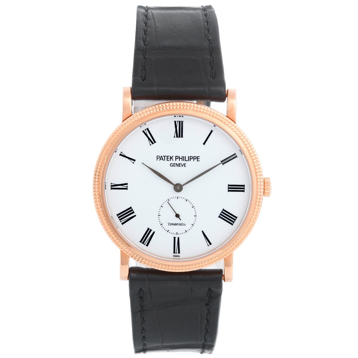 Patek Philippe with Tiffany Co Dial Calatrava 18k Rose Gold