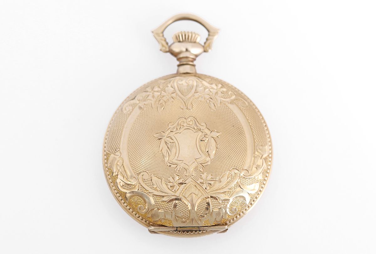 Antique gold plated best sale pocket watch