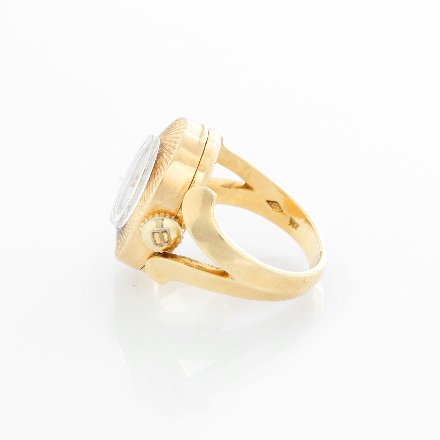 Vintage Rolex Triple Signed Yellow Gold Watch Ring at 1stDibs | rolex ring  watch price, watch ring vintage, rolex watch ring