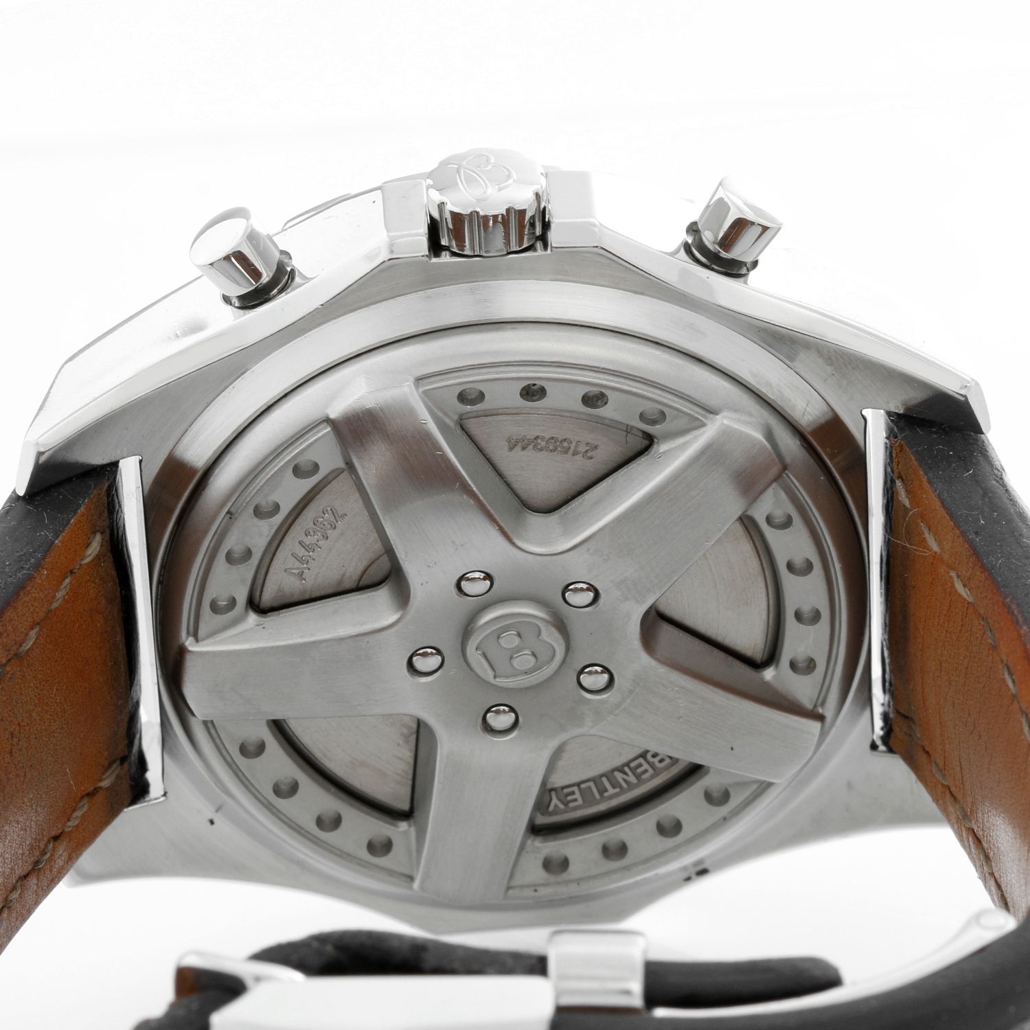 Breitling Bentley Chronograph Men s Steel Watch Black Dial A44362