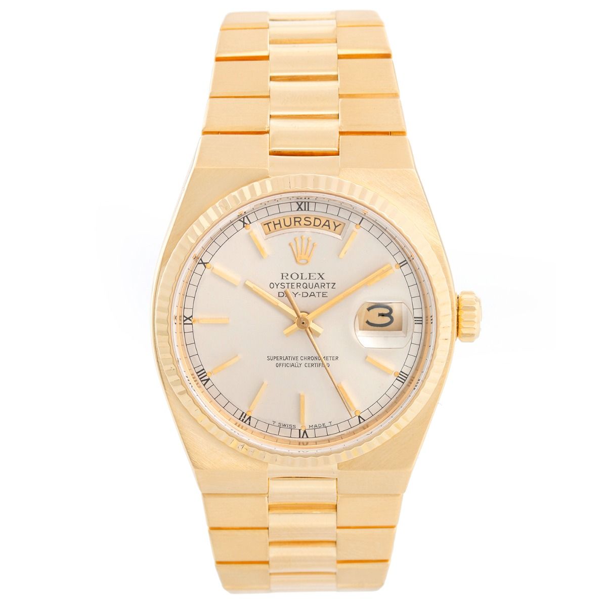 Rolex oysterquartz president store