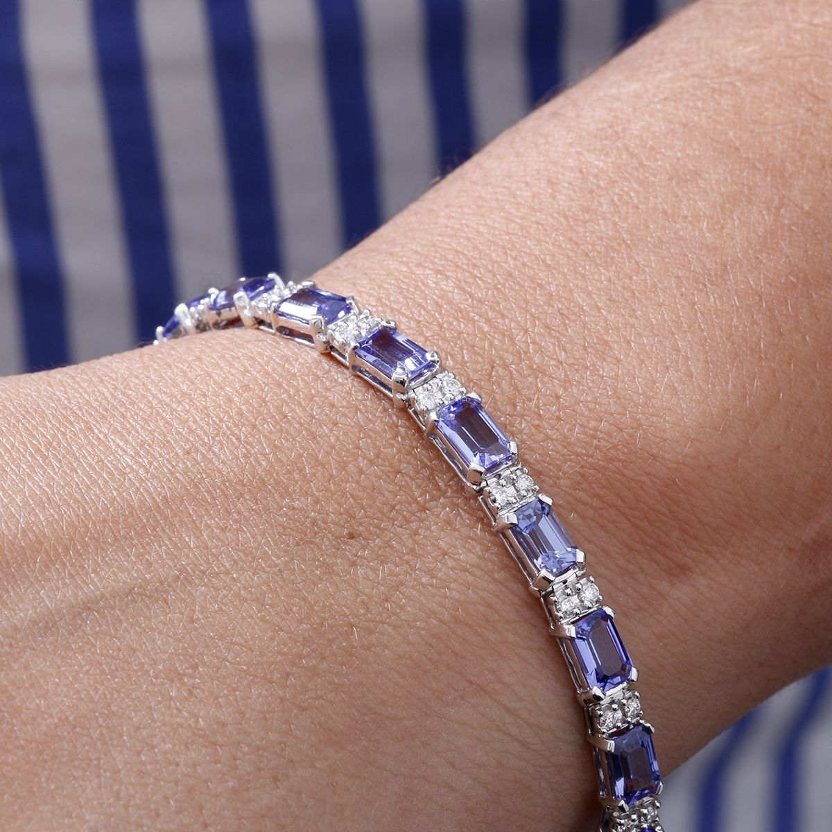 Tanzanite and diamond shop bracelet