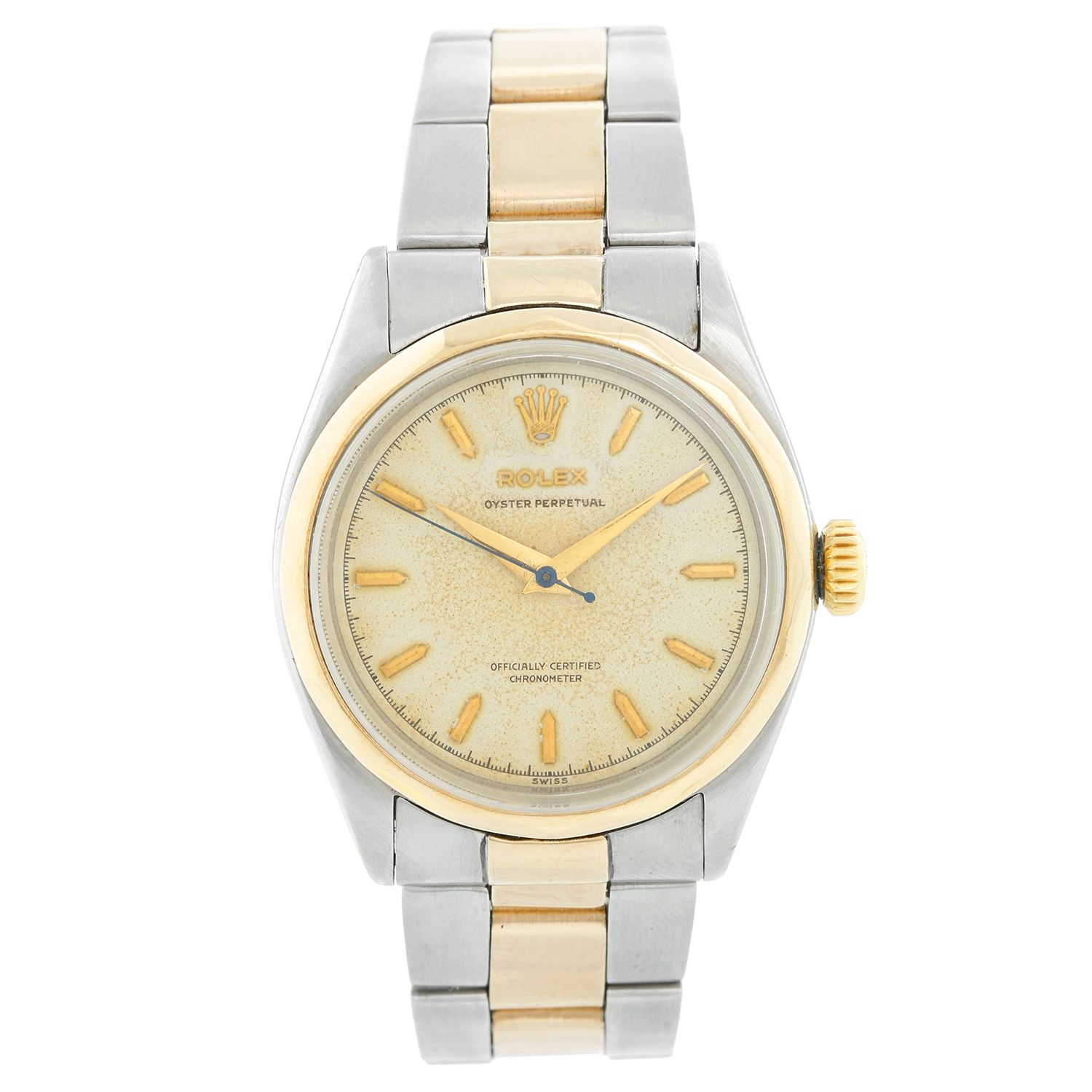 Classic two top tone oyster rolex