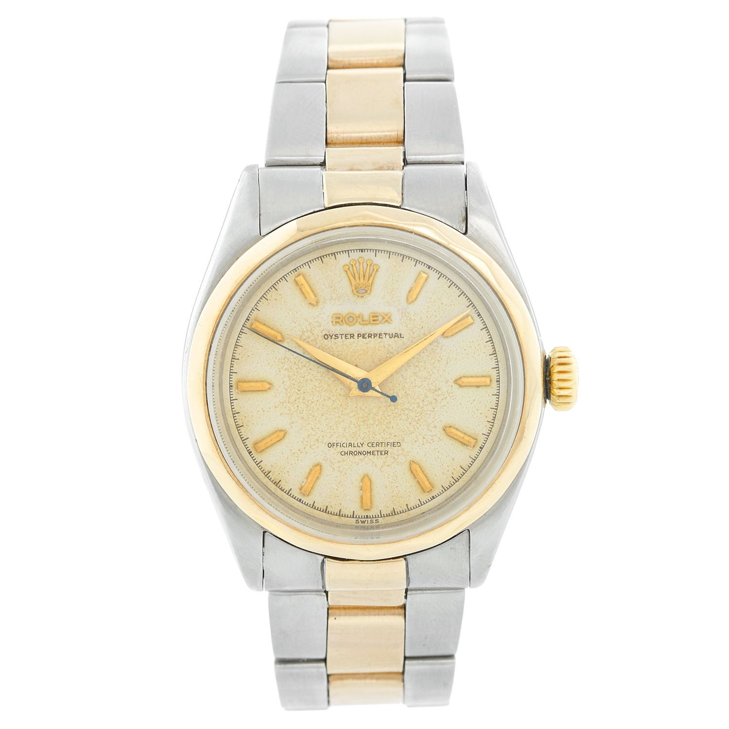 trådløs kontrol Illustrer Rare Vintage Rolex Oyster Perpetual Two- Tone Men's Watch Ref 6286