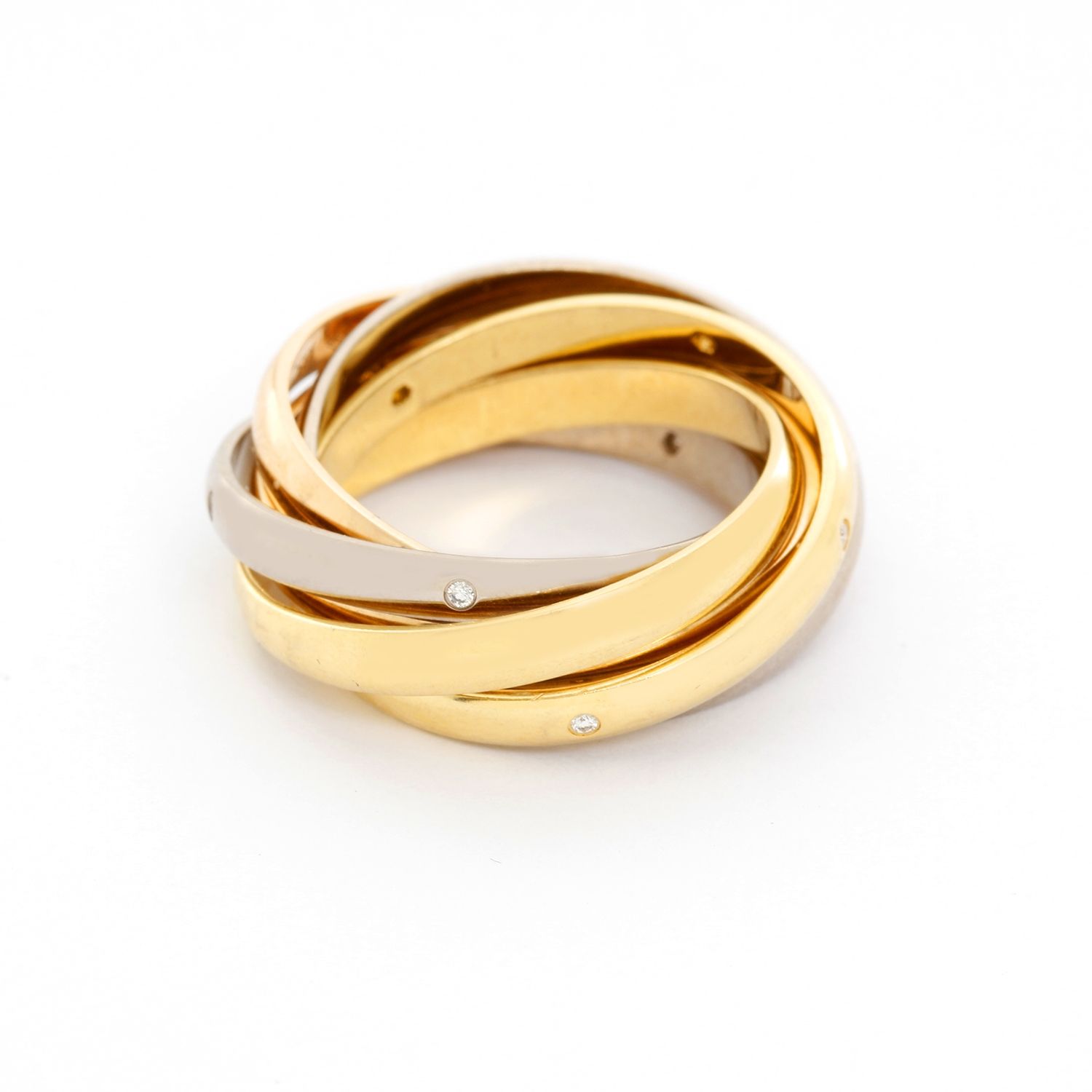 Cartier pre-owned 18kt Yellow Gold Trinity Ring - Farfetch