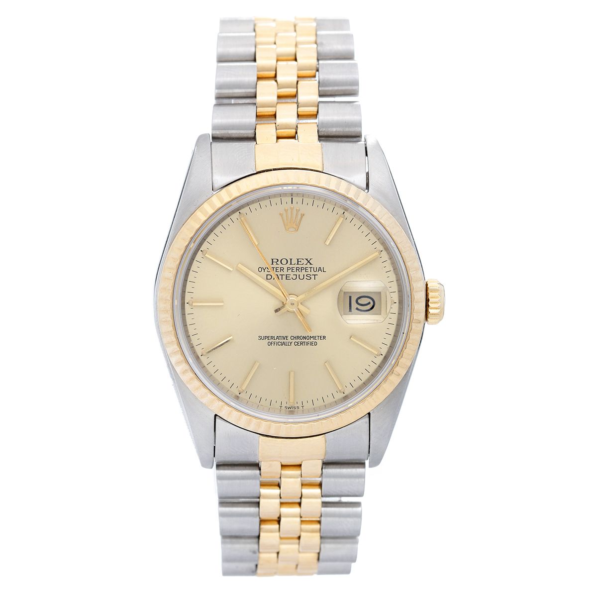 Jubilee Watch Bracelet 'type Rolex' Stainless Steel Gold 20mm