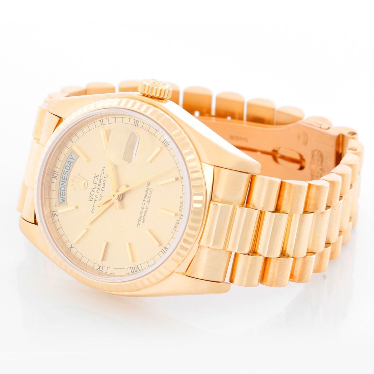 Rolex day sale date gold used