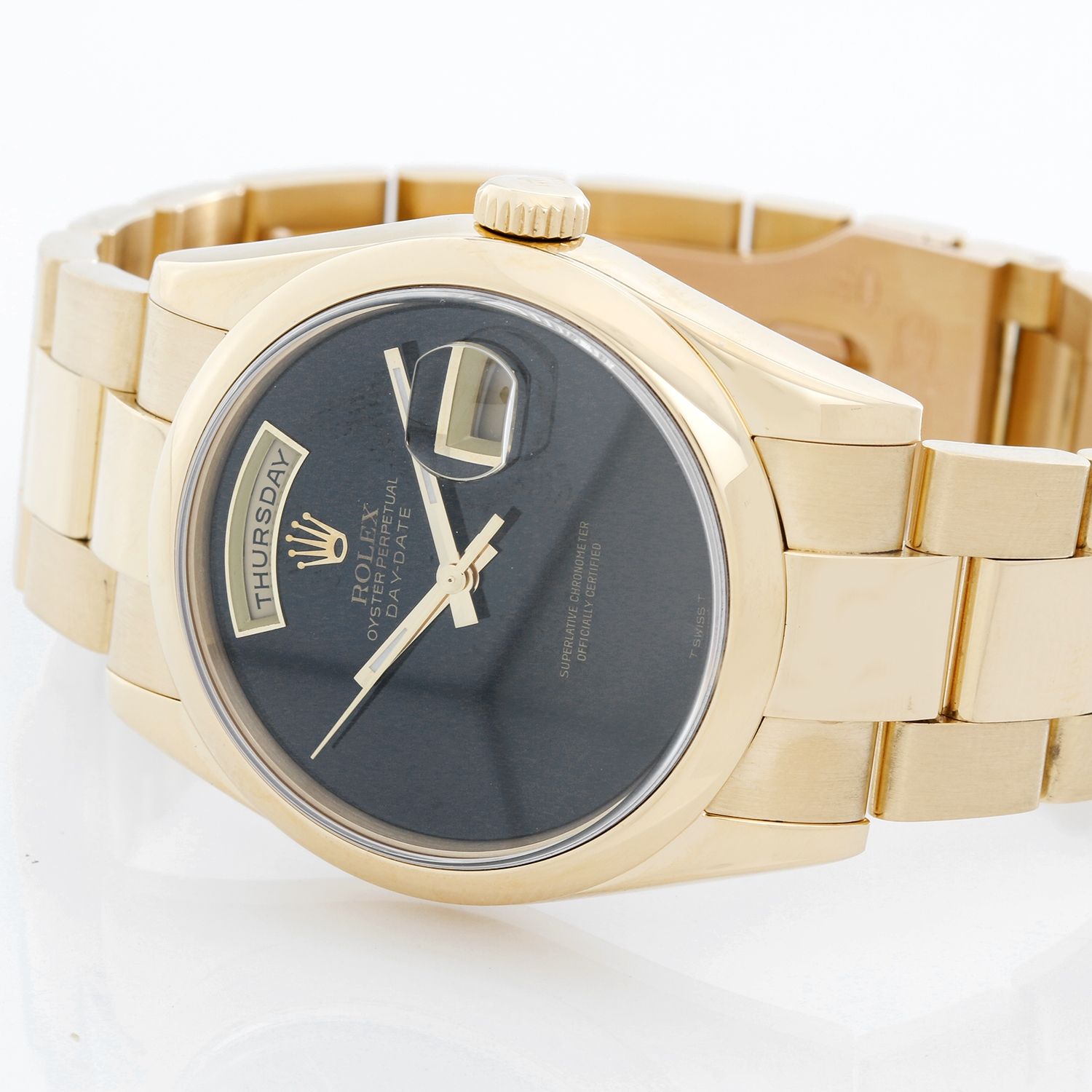 rolex datejust black onyx dial