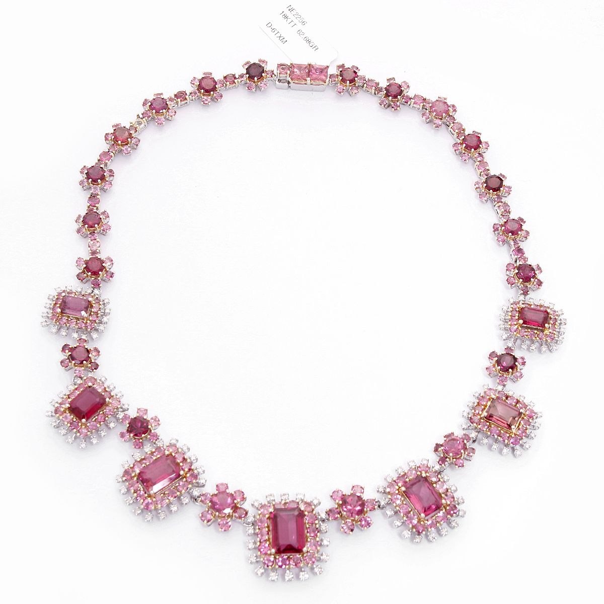 Tourmaline and best sale diamond necklace