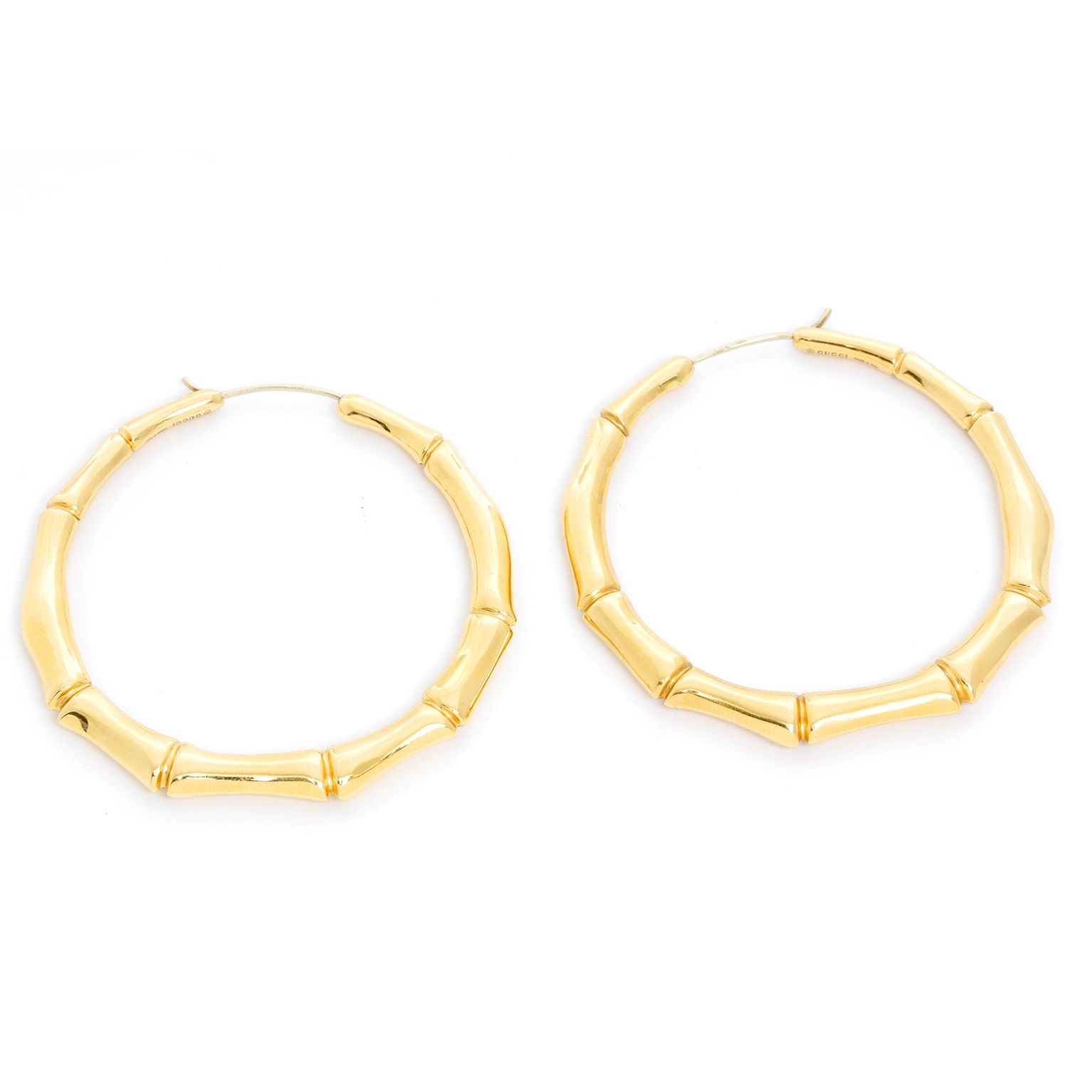 Gucci bamboo hoop earrings hotsell