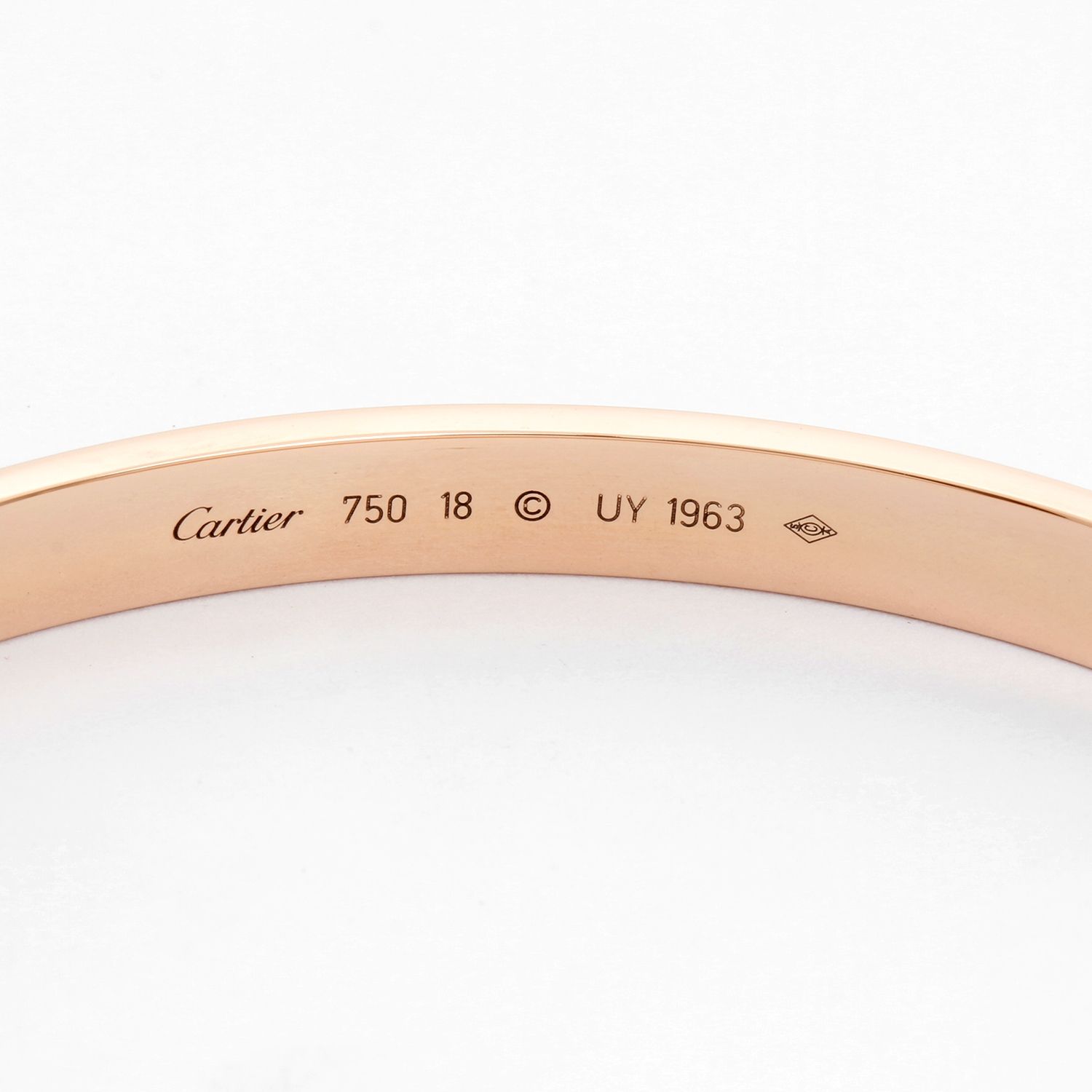 Cartier love bracelet sales stamp