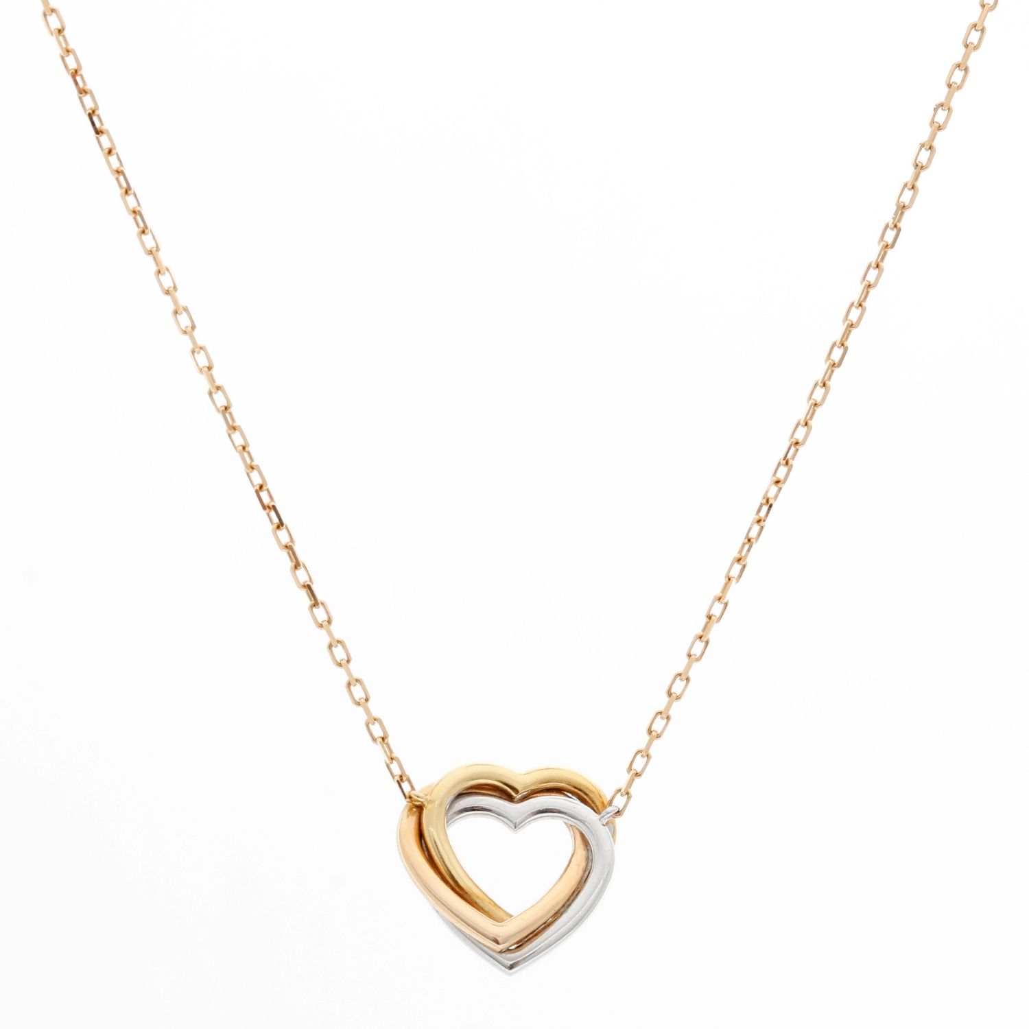 Cartier trinity heart shop necklace