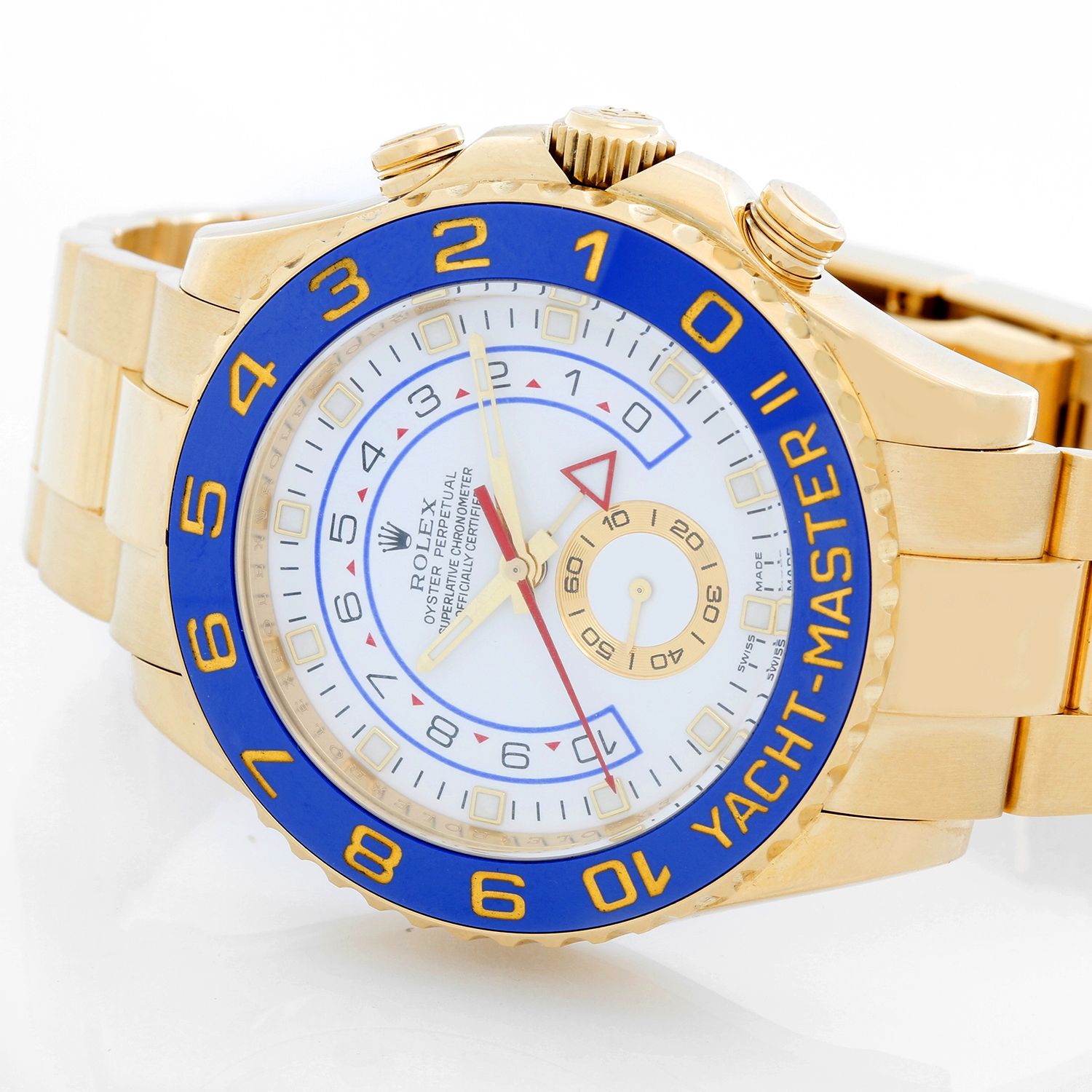 Men s Rolex Yacht Master II Regatta 18k Yellow Gold Watch 116688