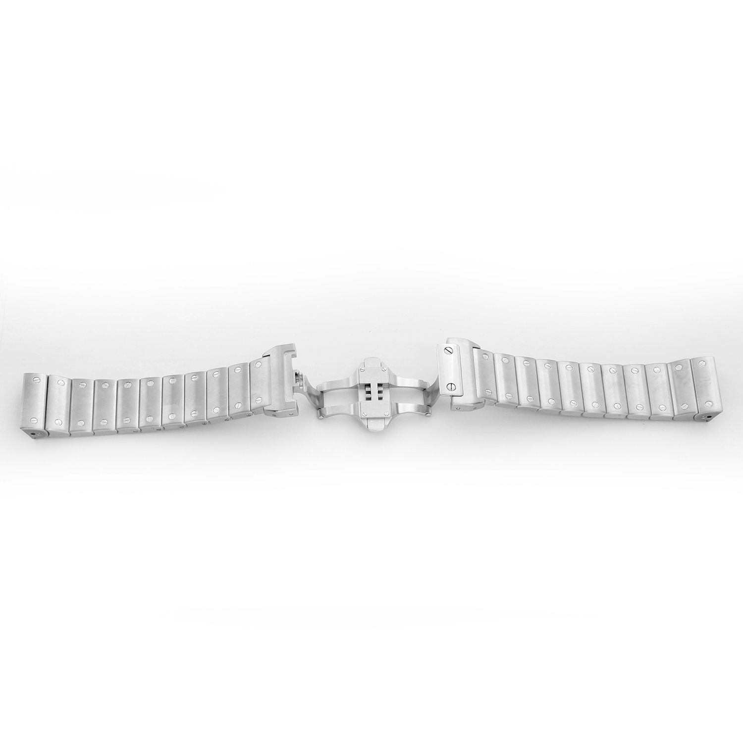 Custom black Nylon Cartier Santos 100 watch strap | Drwatchstrap