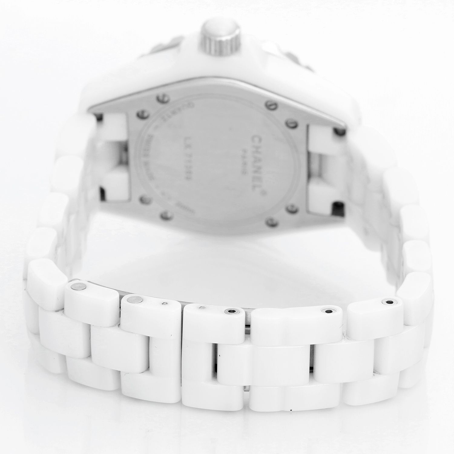 CHANEL J12 33mm H0968 White ceramic date white Dial Quartz Ladies