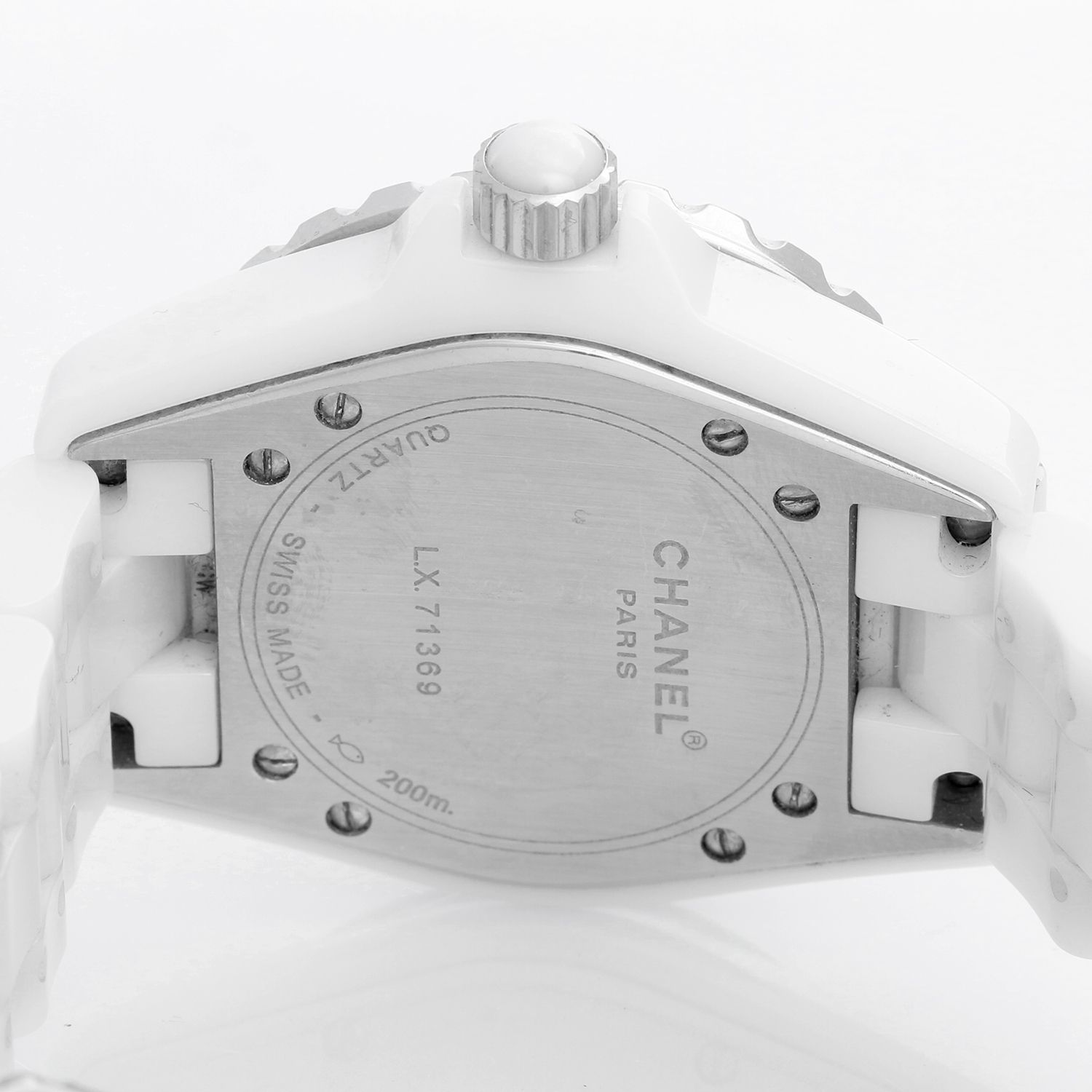 New Chanel J12 White Ceramic Wristwatch Authentic