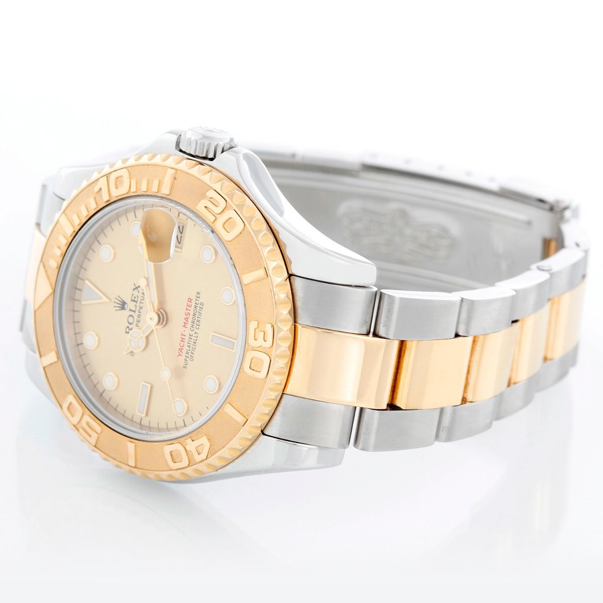 Rolex Midsize Yacht Master 2 Tone Men s Ladies Watch 168623