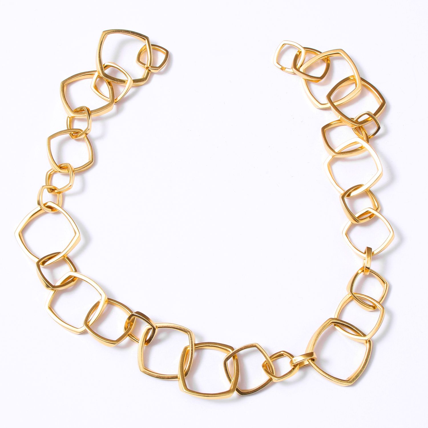 Frank Gehry by Tiffany Co Square Link Necklace