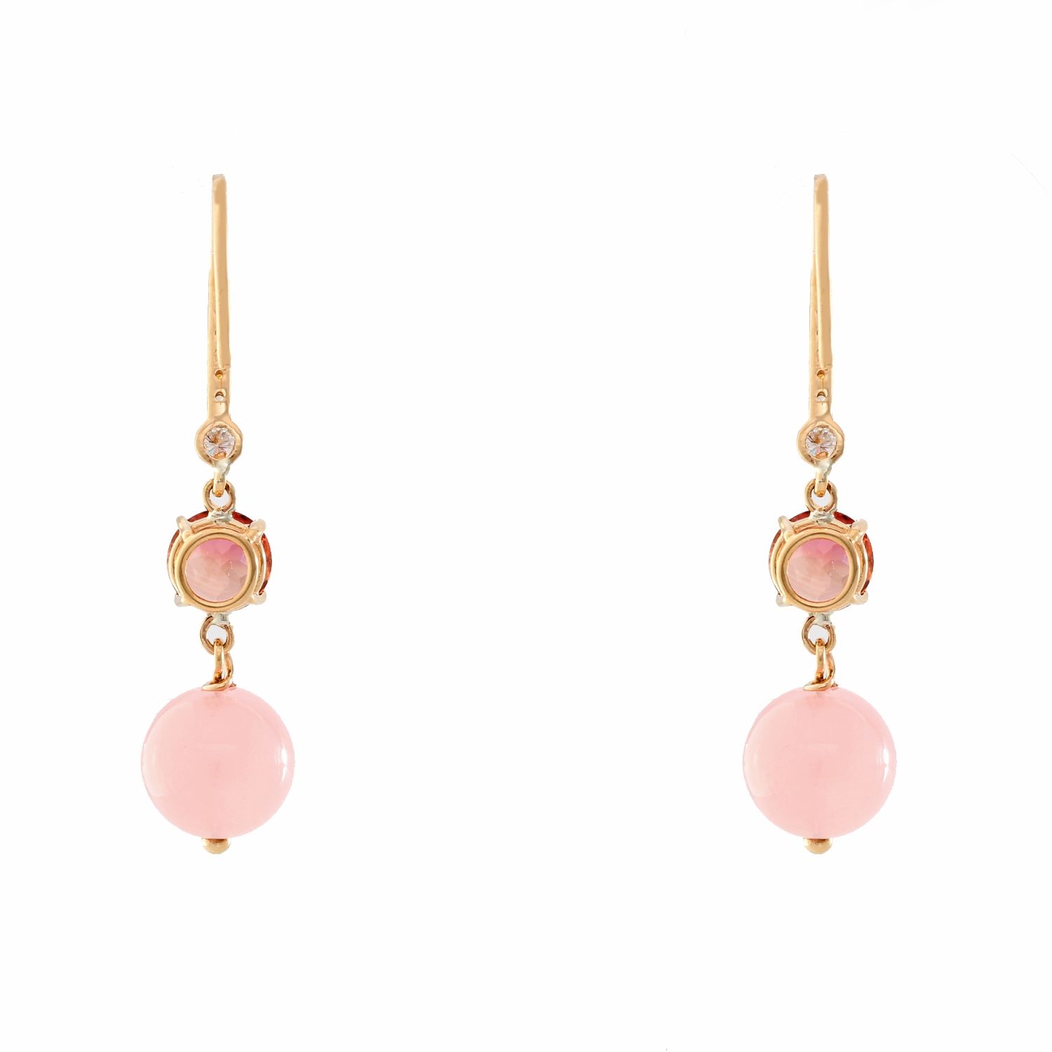 Buy Veracity Jewelry Best Selling Rose Quartz Gemstone Dangle Earrings -  Pink color Gold Plated Earrings - Boho Statement Earrings -Designer Jewelry  Gift -VE-001 Online at desertcartINDIA