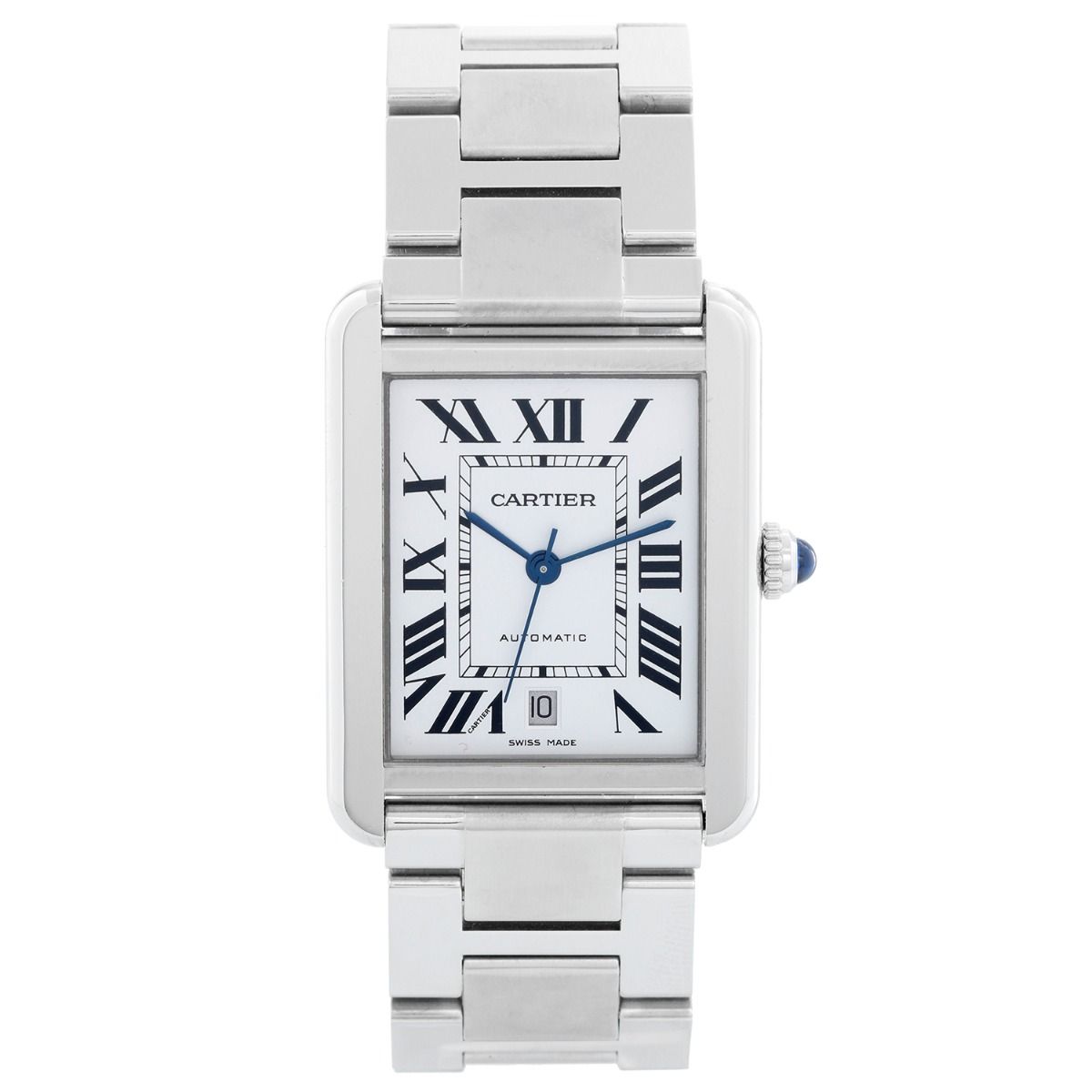 Cartier Men's W5200003 Tank Solo Stainless Steel Watch with