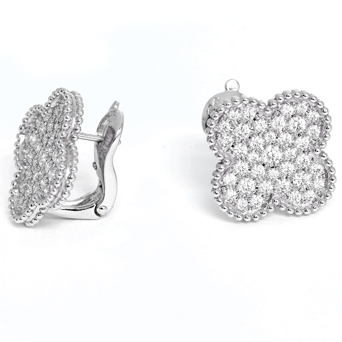 Discover 185+ van cleef alhambra diamond earrings best