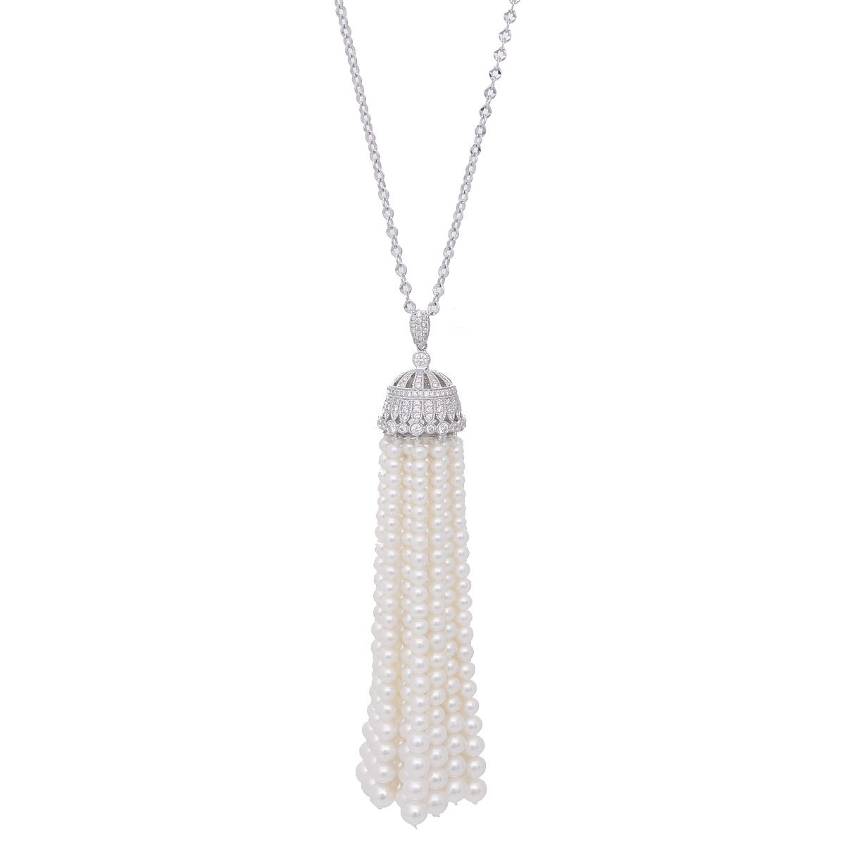 Diamond, Emerald & Pearl Tassel Necklace – CRAIGER DRAKE DESIGNS®